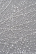 Braut Spitzenstoff Off-White/ Pallas Spitze Stoff/ schwere Perlen Brautkleid Spitze/ handgemachte Couture Spitze// L23-564