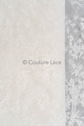 Floral Bridal Lace Off-White/ Bridal Lace with Flowers/ Floral Wedding Lace/ Couture Lace// L23-574