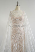 Zierliche florale Spitze Off-White/ geometrische Spitze/ Boho Spitzenstoff/ Vintage Spitze/ verschnörkelte Spitze // L23-585