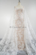 Blumen Braut Spitze / Braut Spitze Material / off-white Braut Spitze / Blumen Hochzeit Spitze / Couture Spitze / / L23-589