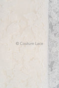 Blumen Braut Spitze Off-White/ Brautspitze mit Blumen/ Blumen Hochzeit Spitze/ Couture Spitze// L23-590