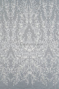 Perlen Spitzenstoff Off-White/ Couture Spitzenstoff/ Braut Spitzenstoff/ Perlen Spitze// L23-543
