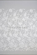 Florale Braut Spitze Off-White/ Brautspitze Stoff/ florale Hochzeit Spitze mit Pailletten/ Couture Spitze// L23-582