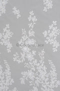 Blumen Braut Spitze Off-White/ Brautspitze mit Blumen/ Hochzeit Spitze/ Couture Spitze// L23-591