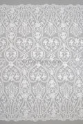 Blumen Braut Spitze Off-White/ Brautspitze mit Blumen/ Blumen Hochzeit Spitze/ Couture Spitze// L23-575
