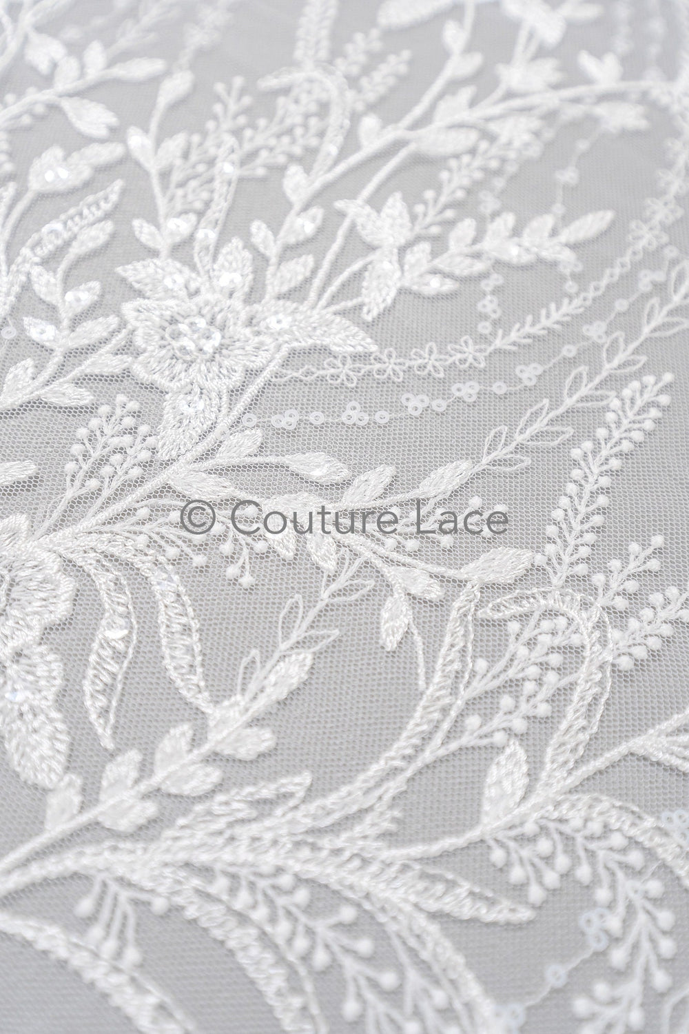 Florale Braut Spitze Off-White/ Braut Spitze/ florale Brautspitze/ Hochzeit Spitze/ Couture Spitze mit Pailletten// L23-581