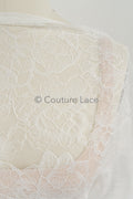 French Floral Lace / Bridal Raschel Lace / French Veil Lace / Bridal Chanitilly Lace / Edwardian Lace Fabric / / L23-170