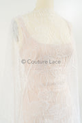 French Floral Lace/ Bridal Raschel Lace/ French Veil Lace/ Bridal Chanitilly Lace/ Edwardian Lace// L23-144 