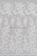 Blumen Braut Spitze Off-White/ Brautspitze/ Blumen Hochzeit Spitze/ Couture Spitze// L23-547