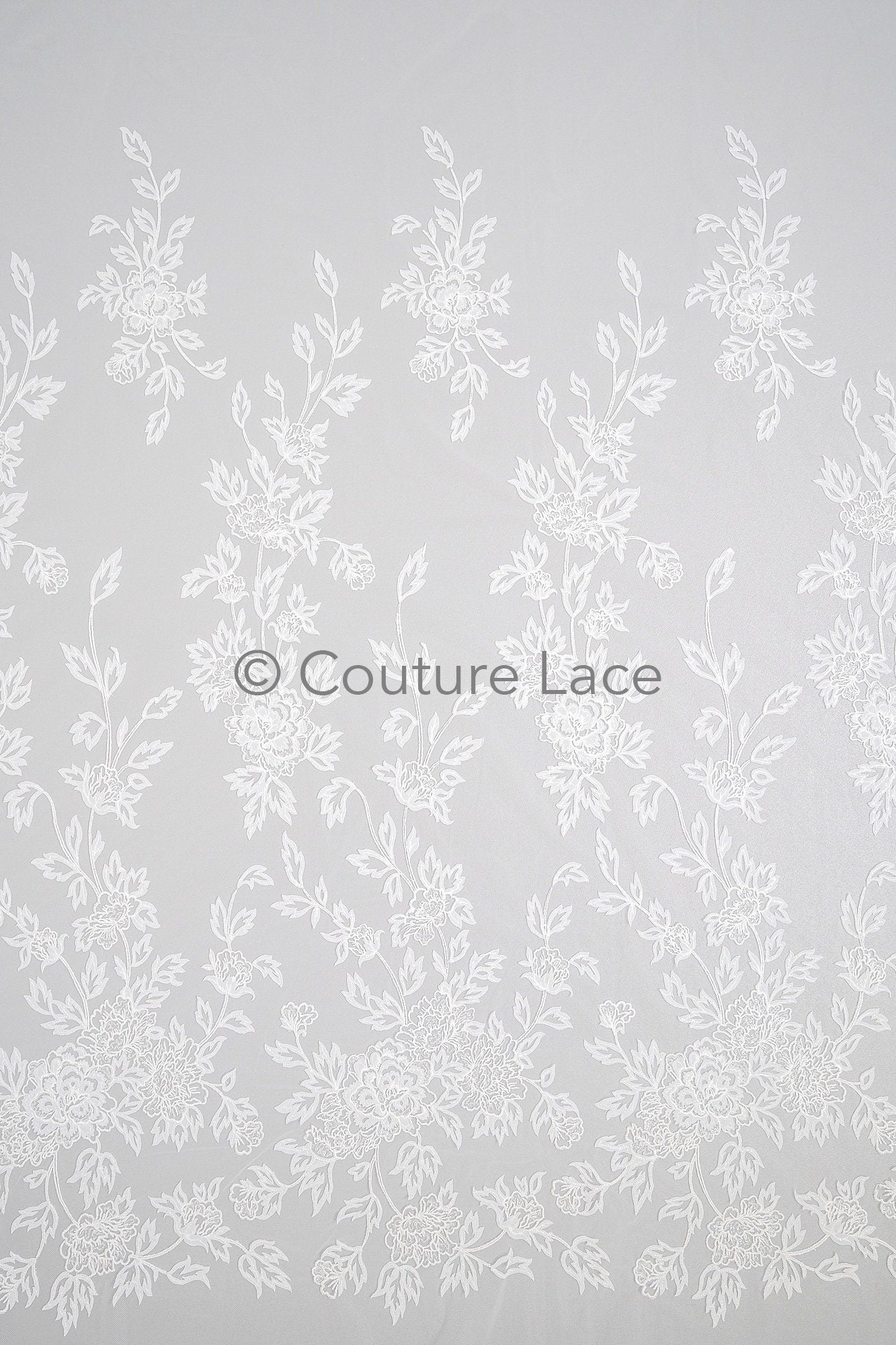 3D Blumen Spitzenstoff/ Braut Spitze Off-White/ romantischer Blumen Spitzenstoff/ Hochzeit Spitzenstoff// L23-587