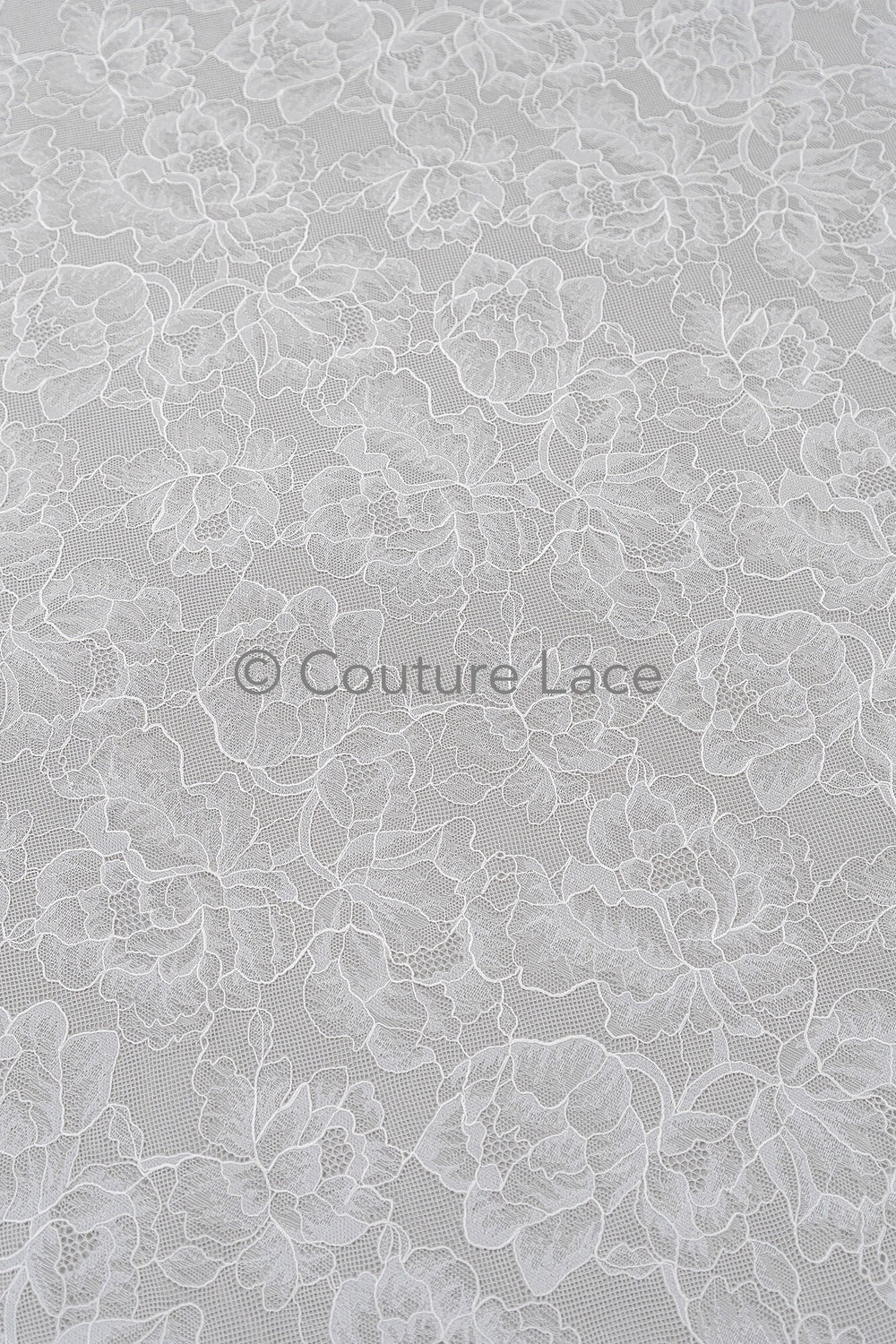French Floral Lace / Bridal Raschel Lace / French Veil Lace / Bridal Chanitilly Lace / Edwardian Lace Fabric / / L23-170