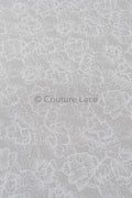 French Floral Lace / Bridal Raschel Lace / French Veil Lace / Bridal Chanitilly Lace / Edwardian Lace Fabric / / L23-170