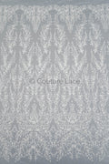 Perlen Spitzenstoff Off-White/ Couture Spitzenstoff/ Braut Spitzenstoff/ Perlen Spitze// L23-543