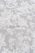 Blumen Braut Spitze Off-White/ Brautspitze mit Blumen/ romantische Braut Spitze/ Hochzeit Spitze/ Couture Spitze// L23-599
