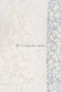 Perlen Spitze Stoff Off-White/ Perlen Brautspitze/ Couture Spitzenstoff/ Perlen Spitze// L23-572