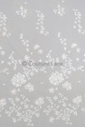 3D flower lace fabric/ bridal lace fabric/ romantic lace fabric with 3D flowers/ wedding lace fabric// L23-603