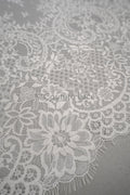 3.3yds French lace/ bridal floral lace material/ off-white bridal lace/ floral wedding lace/ Chantilly lace// L23-615