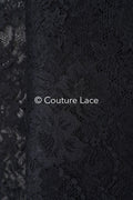3 yds französische Spitze/ Braut florale Spitze/ schwarze Brautspitze/ florale Hochzeit Spitze/ Chantilly Spitze// L23-618