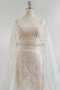 3yds französische Spitze/ Braut florale Spitze/ Off-White Braut Spitze/ florale Hochzeit Spitze/ Chantilly Spitze// L23-620