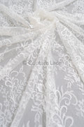 3yds französische Spitze/ Braut florale Spitze/ Off-White Braut Spitze/ florale Hochzeit Spitze/ Chantilly Spitze// L23-620