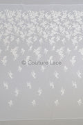 Blumen Braut Spitze Off-White/ Brautspitze mit Blumen/ Hochzeit Spitze/ Couture Spitze// L23-624