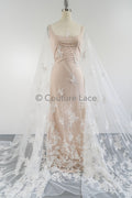 Perlen Spitzenstoff Off-White/ Couture Spitzenstoff/ Braut Spitzenstoff/ Perlen Spitze// L23-627