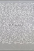 Blumen Braut Spitze Off-White/ Brautspitze mit Blumen/ Hochzeit Spitze/ Couture Spitze// L23-628
