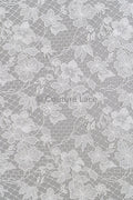 Floral Nottingham Lace Off-White/ foamy guipure lace/ boho lace/ bridal lace/ couture lace// L23-630