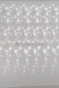 3D Blumen Spitzenstoff Off-White/ Braut Spitzenstoff/ romantischer Blumen Spitzenstoff/ Hochzeit Spitzenstoff// L23-187