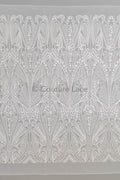 Florale Braut Spitze Off-White/ florale Brautspitze/ Ornament Hochzeit Spitze/ Couture Spitze// L23-596