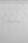 Florale Braut Spitze Off-White/ Braut Spitze/ florale Brautspitze/ Hochzeit Spitze/ Couture Spitze mit Pailletten// L23-581