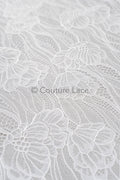 French Floral Lace/ Bridal Raschel Lace/ French Veil Lace/ Bridal Chanitilly Lace/ Edwardian Lace// L23-144 