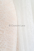 French floral lace/ bridal raschel lace/ French veil lace/ bridal chanitilly lace/ Edwardian lace fabric// L23-124