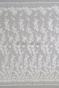 Florale Braut Spitze Off-White/ Brautspitze mit Perlen/ florale Hochzeit Spitze/ Couture Spitze// L23-611