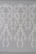 Blumen Braut Spitze Off-White/ Brautspitze mit Perlen & Pailletten/ Braut Spitzenstoff mit Blumen/ Couture Spitze// L23-549
