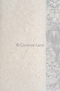 Blumen Braut Spitze Off-White/ Brautspitze Stoff/ Blumen Hochzeit Spitze/ Couture Spitze// L23-597
