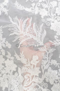 Perlen Spitzenstoff Off-White/ Couture Spitzenstoff/ Braut Spitze/ Perlen Spitze// L23-602