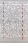 Floral Bridal Lace Off-White/ Bridal Lace with Flowers/ Floral Wedding Lace/ Couture Lace// L23-574