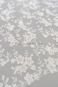 Blumen Braut Spitze Off-White/ Brautspitze mit Blumen/ Blumen Hochzeit Spitze/ Couture Spitze// L23-604