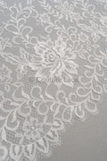 3yds französische Spitze/ Braut florale Spitze/ Off-White Braut Spitze/ florale Hochzeit Spitze/ Chantilly Spitze// L23-620