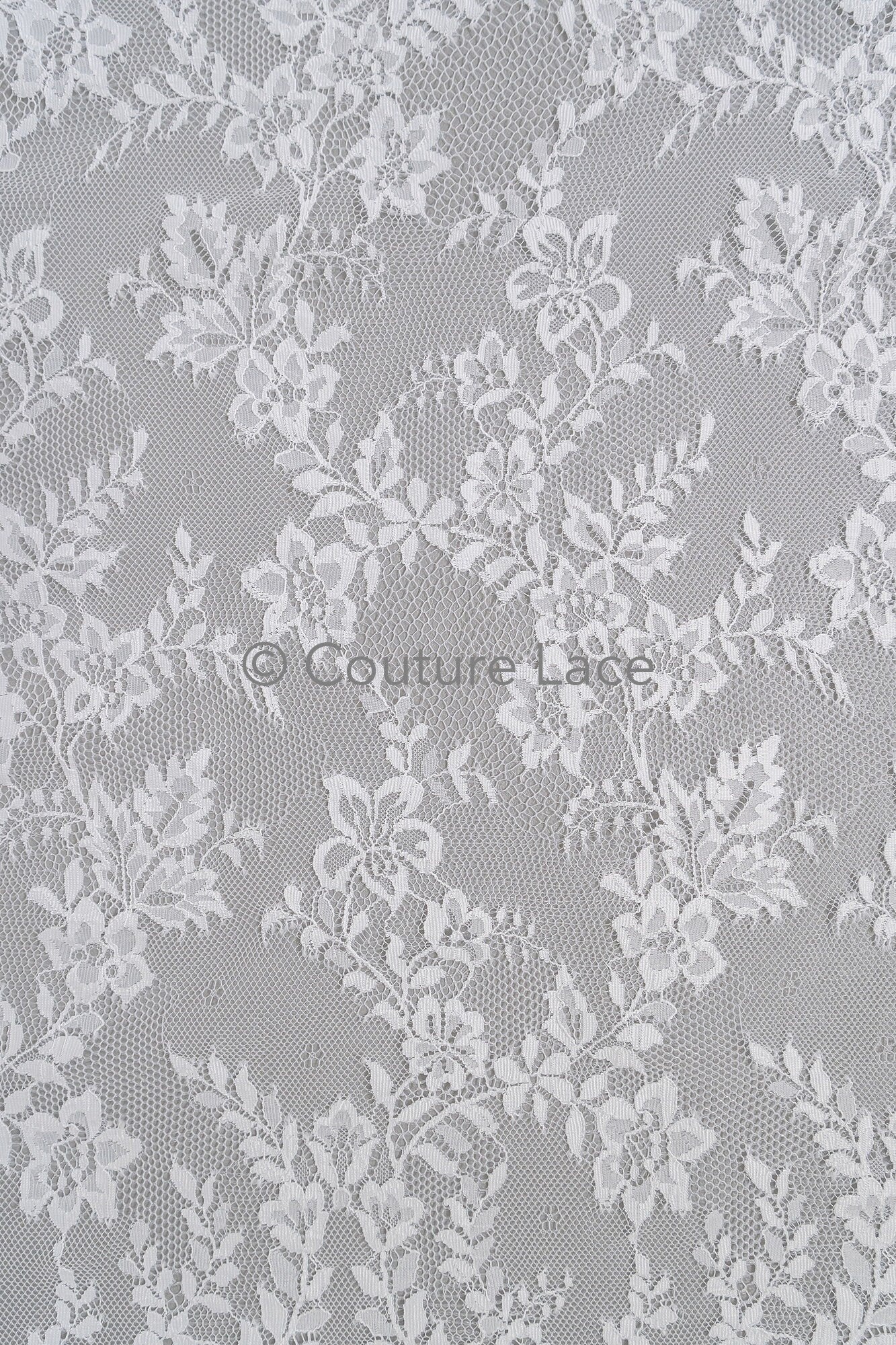 3yds French lace/ bridal floral lace/ off-white bridal lace/ floral wedding lace/ Chantilly lace// L23-621