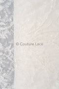 Perlen Spitzenstoff Off-White/ Perlen Brautkleid Spitze/ Couture Spitze Stoff/ Perlen Spitze// L23-622