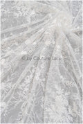 Florale Braut Spitze Off-White/ französische Braut Spitze/ florale Hochzeit Spitze/ Couture Spitze// L23-633