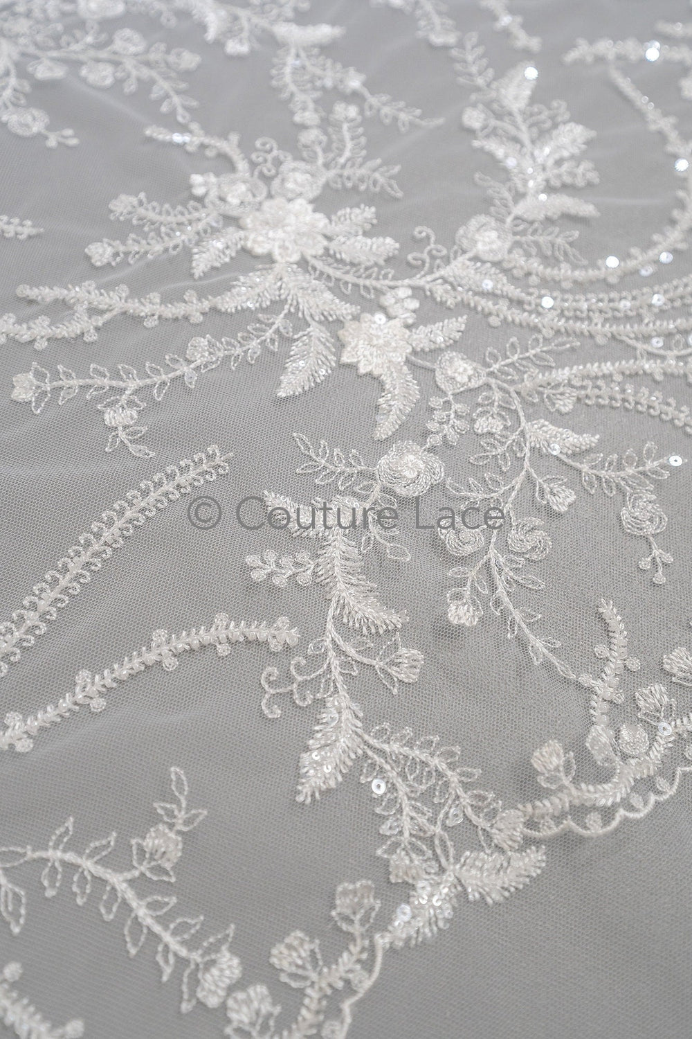 Perlen Spitzenstoff Off-White/ Perlen Brautkleid Spitze/ Couture Spitze Stoff/ Perlen Spitze// L23-622