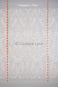 Florale Braut Spitze Off-White/ florale Brautspitze/ Ornament Hochzeit Spitze/ Couture Spitze// L23-596