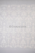 Blumen Braut Spitze Off-White/ Braut Spitzenstoff/ Brautspitze mit Blumen/ Blumen Hochzeit Spitze/ Couture Spitze// L23-001N