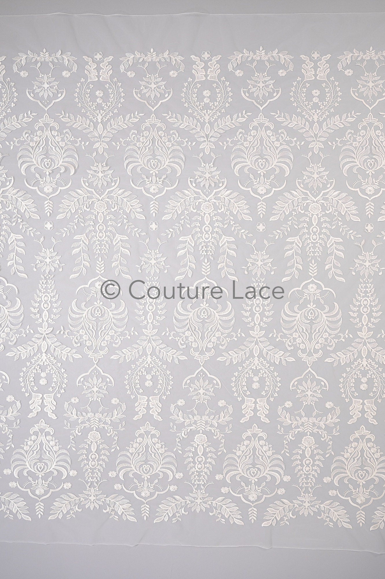 Blumen Braut Spitze Off-White/ Braut Spitzenstoff/ Brautspitze mit Blumen/ Blumen Hochzeit Spitze/ Couture Spitze// L23-001N