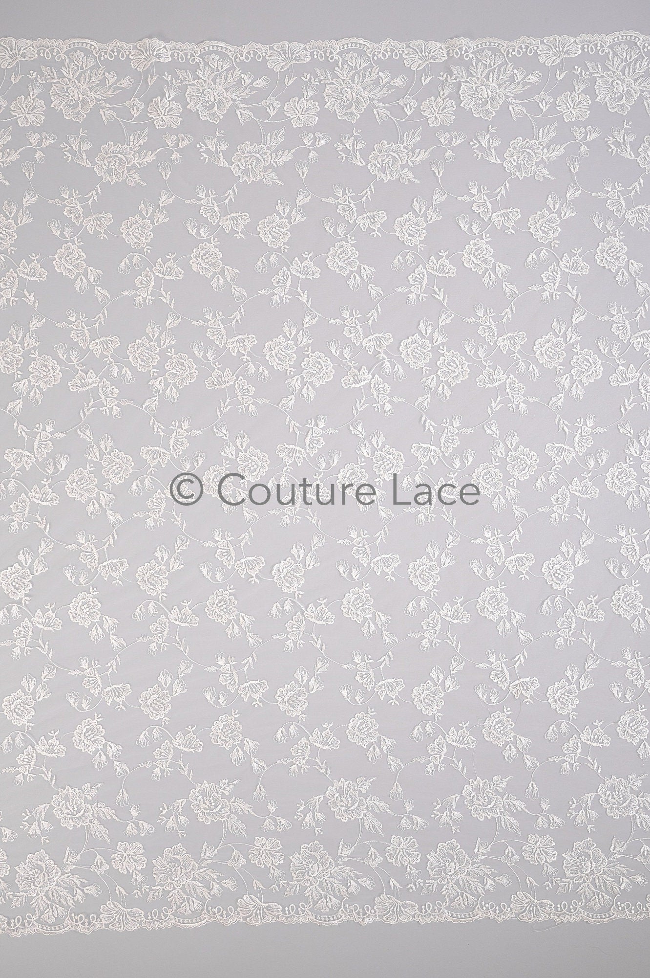 Blumen Braut Spitze / Braut Spitze Material mit Pailletten / offwhite Braut Spitze / Blumen Hochzeit Spitze / Couture / L17-035