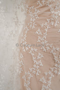 Floral Bridal Lace Off-White/ Bridal Lace Fabric/ Floral Wedding Lace/ Couture Lace// L18-197