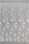 Florale Braut Spitze Off-White/ Brautspitze mit Blumen/ florale Hochzeit Spitze/ Couture Spitze// L22-425